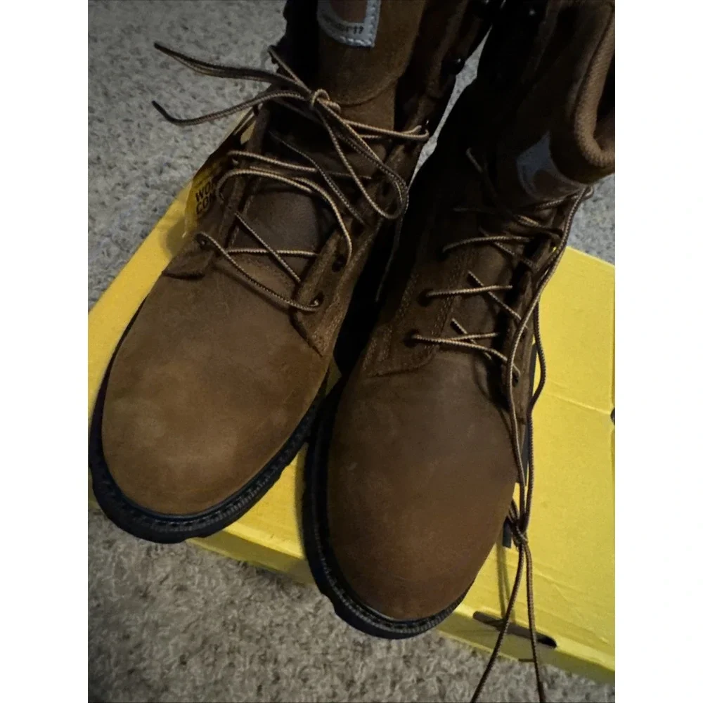 Carhartt Heritage Waterproof 6" Soft Toe Work Boot BISON BROWN OIL T🔥SALE DEAL - Picture 4 of 6